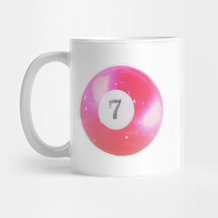 Y2K Pink 7 Ball Print Mug